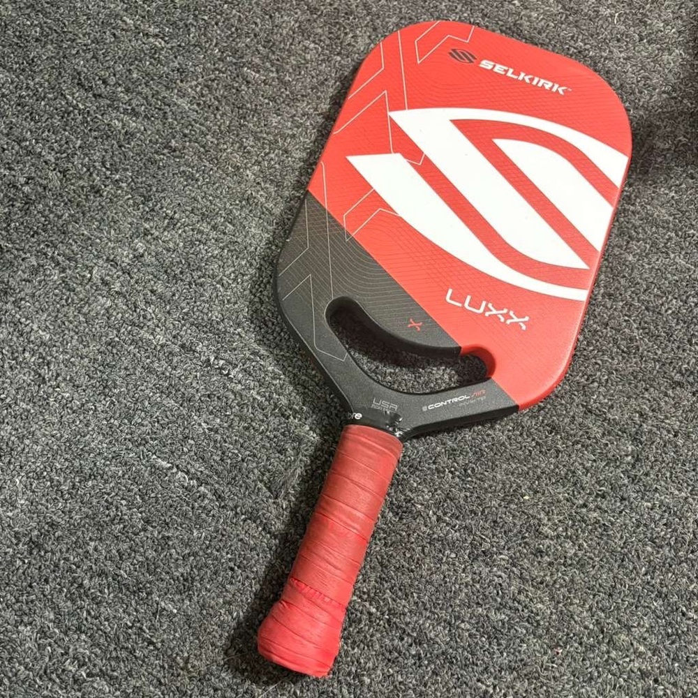 Red selkirk Pickleball Paddle.